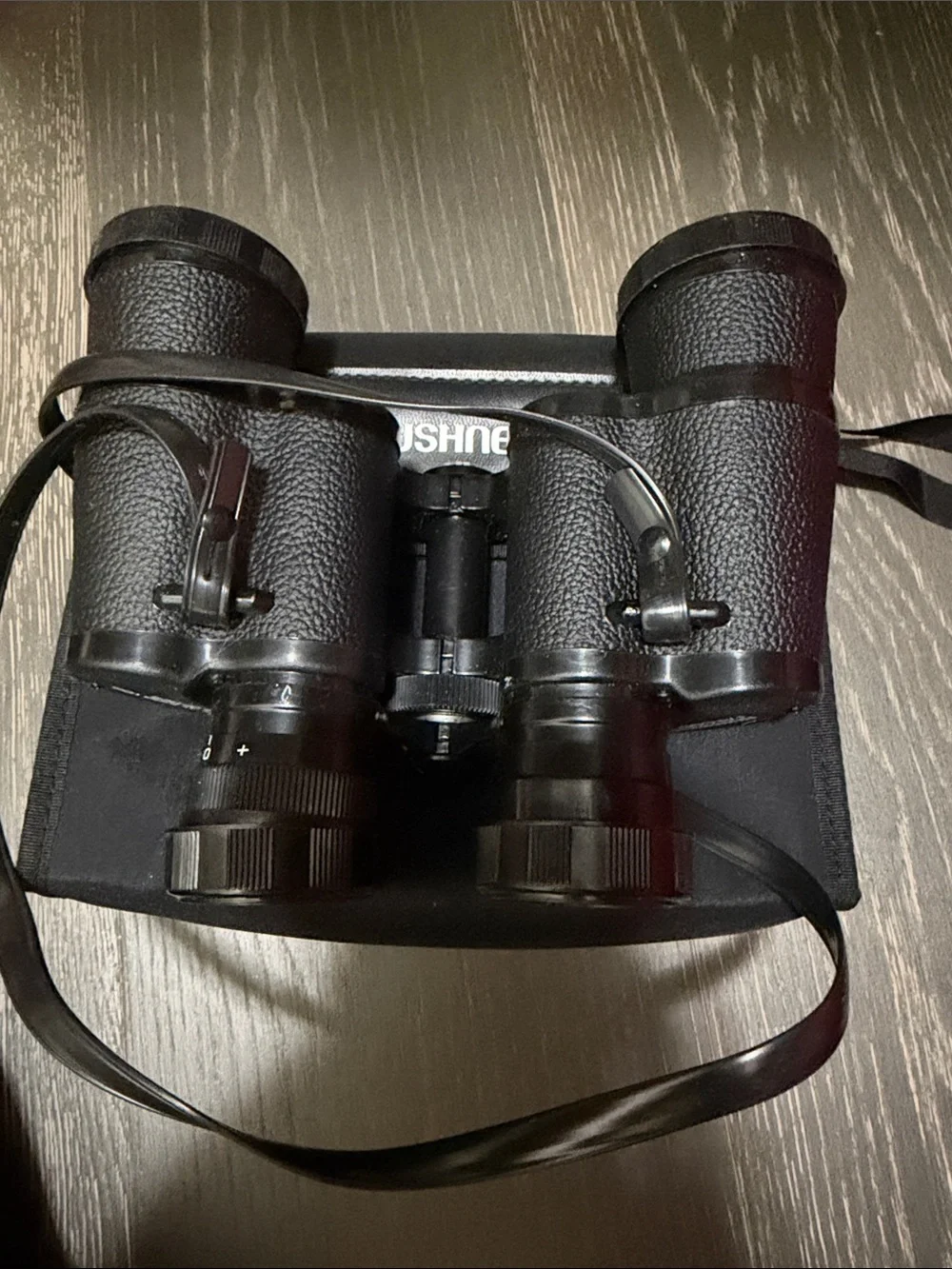 Bushnell 7x35 Black Binoculars with Neck Strap and Caps